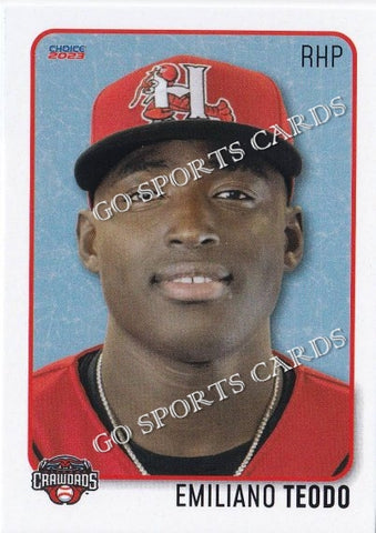 2023 Hickory Crawdads 1st Emiliano Teodo