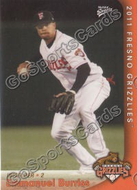 2011 Fresno Grizzlies Emmanuel Burriss