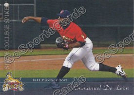 2012 State College Spikes Emmanuel De Leon