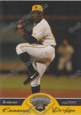 2013 Bradenton Marauders Emmanuel De Leon