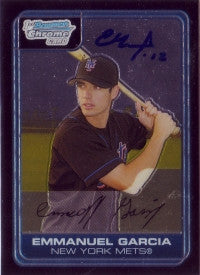 Emmanuel Garcia 2006 Bowman Chrome #219 (Autograph)