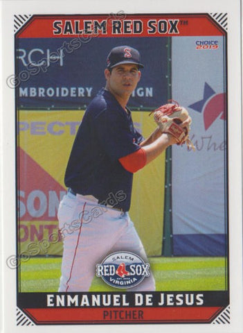 2019 Salem Red Sox Enmanuel De Jesus