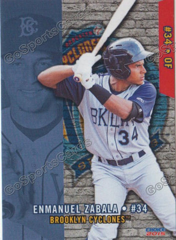 2015 Brooklyn Cyclones Enmanuel Zabala