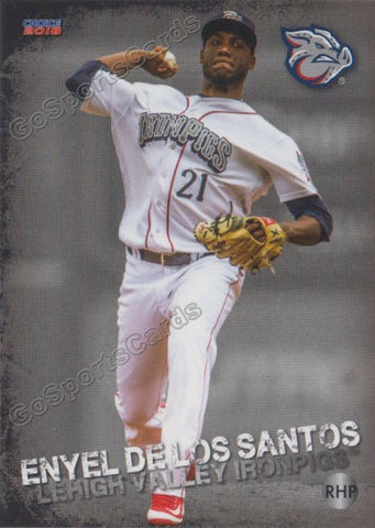 2018 Lehigh Valley IronPigs Enyel De Los Santos
