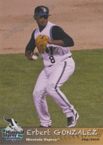 2016 Missoula Osprey Erbert Gonzalez