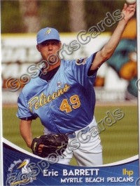 2009 Myrtle Beach Pelicans Eric Barrett