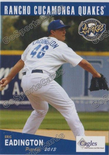 2013 Rancho Cucamonga Quakes Eric Eadington