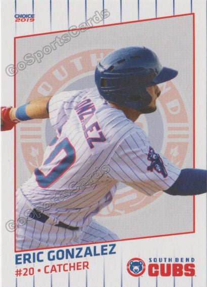 2019 South Bend Cubs Eric Gonzalez