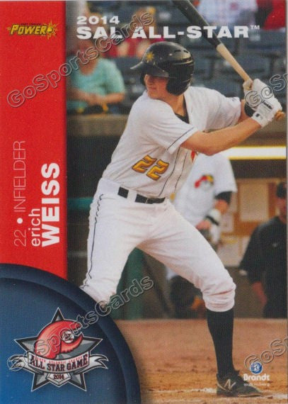 2014 South Atlantic League All Star ND Erich Weiss