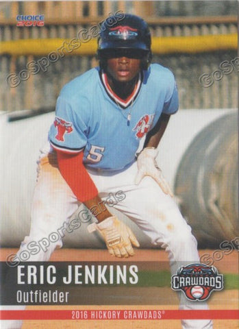 2016 Hickory Crawdads 2nd Eric Jenkins