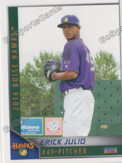 2016 Boise Hawks Erick Julio