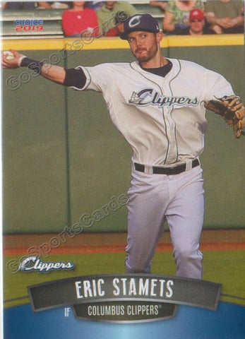 2019 Columbus Clippers Eric Stamets