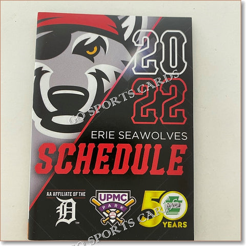 2022 Erie Seawolves Pocket Schedule 