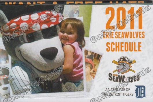 2011 Erie Seawolves Pocket Schedule