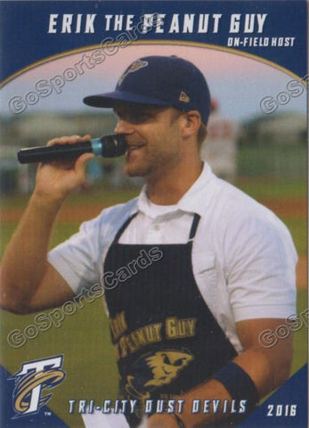 2016 Tri City Dust Devils Erik the Peanut Guy