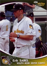 2009 South Bend Silver Hawks Erik Sabel