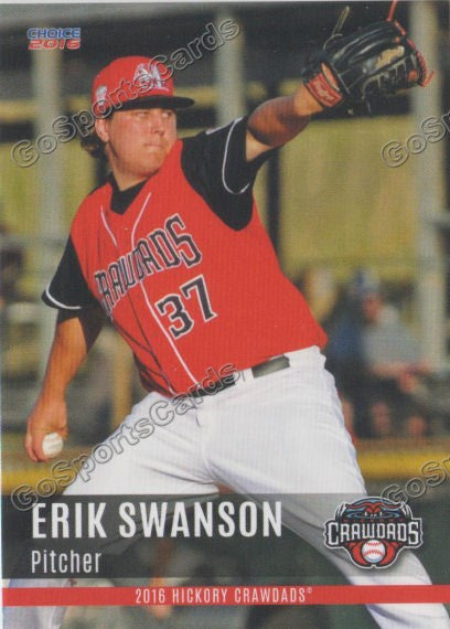 2016 Hickory Crawdads 2nd Erik Swanson