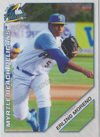 2019 Myrtle Beach Pelicans Erling Moreno