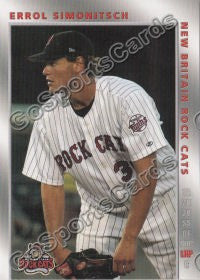 2008 New Britain Rock Cats Errol Simonitsch