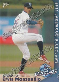 2011 Lakewood BlueClaws Ervis Manzanillo