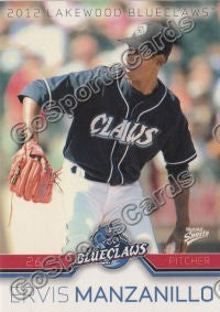 2012 Lakewood BlueClaws Ervis Manzanillo