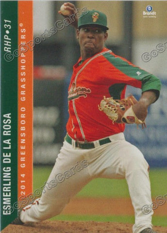 2014 Greensboro Grasshoppers Esmerling De La Rosa