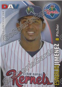 2008 Cedar Rapids Kernels DAV Esmerlin Jimenez