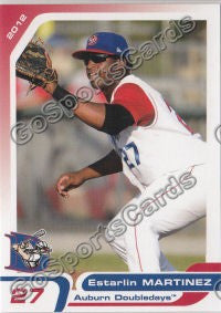 2012 Auburn Doubledays Estarlin Martinez