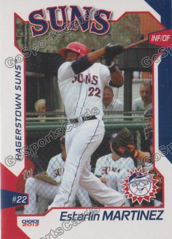 2013 Hagerstown Suns Estarlin Martinez
