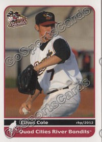 2012 Quad Cities River Bandits Ethan Cole