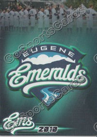 2010 Eugene Emeralds Pocket Schedule version 1