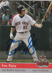 Evan Bigley 2011 New Britain Rock Cats (Autograph)