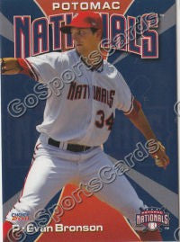 2011 Potomac Nationals Evan Bronson