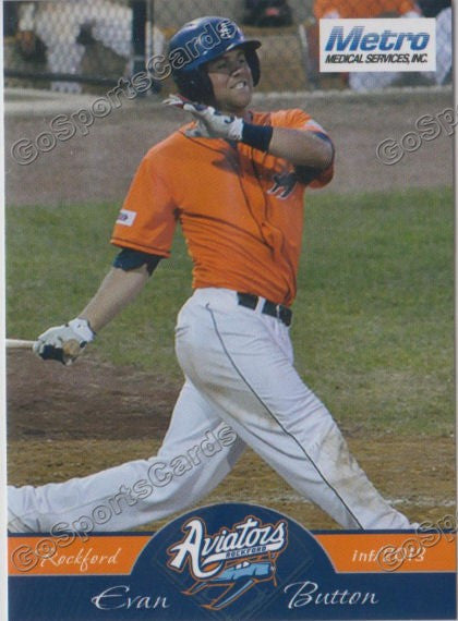 2013 Rockford Aviators Evan Button