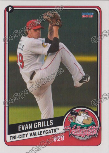 2013 Tri City ValleyCats Evan Grills