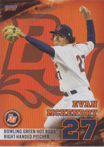 2021 Bowling Green Hot Rods Evan McKendry