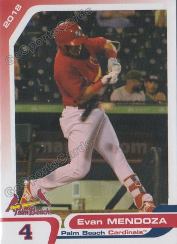 2018 Palm Beach Cardinals Evan Mendoza