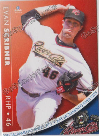 2013 Sacramento River Cats Evan Scribner