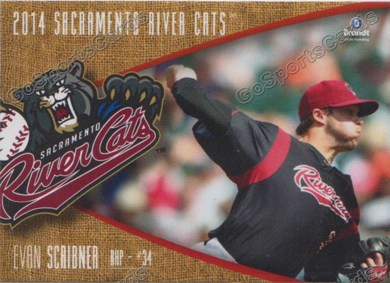 2014 Sacramento River Cats Evan Scribner