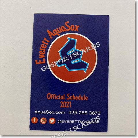 2021 Everett AquaSox Pocket Schedule