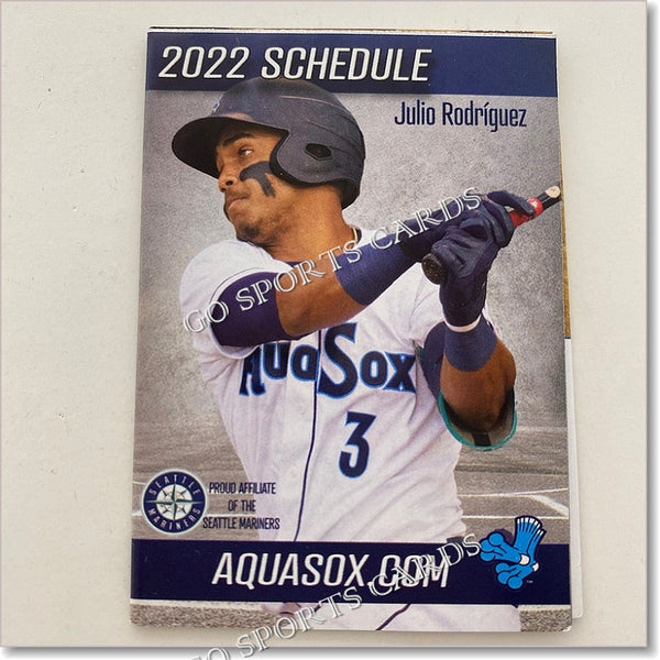 2022 Everett Aqua Sox Pocket Schedule (Julio Rodriguez)