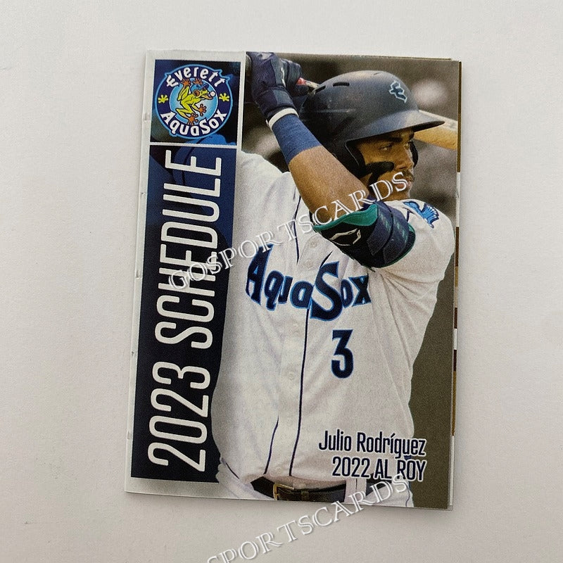 2023 Everett AquaSox Pocket Schedule – Go Sports Cards 2023-everett-aquasox-pocket-schedule-go-sports-cards