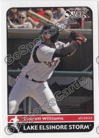 2012 Lake Elsinore Storm Everett Williams