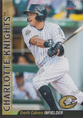 2017 Charlotte Knights Everth Cabrera