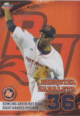 2021 Bowling Green Hot Rods Ezequiel Zabaleta