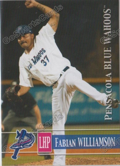 2014 Pensacola Blue Wahoos Fabian Williamson