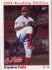 Fabio Castro 2008 Reading Phillies (Autograph)
