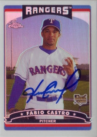 Fabio Castro 2006 Topps Chrome Refractor #297 (Autograph)