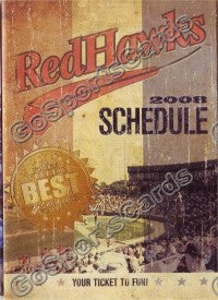 2008 Fargomoorhead Redhawks Pocket Schedule