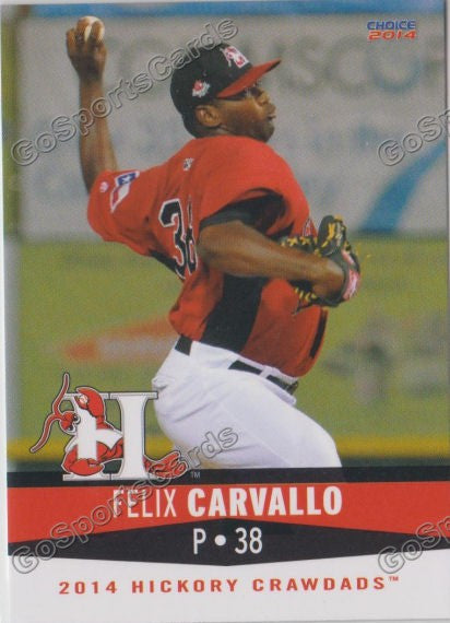 2014 Hickory Crawdads Felix Carvallo